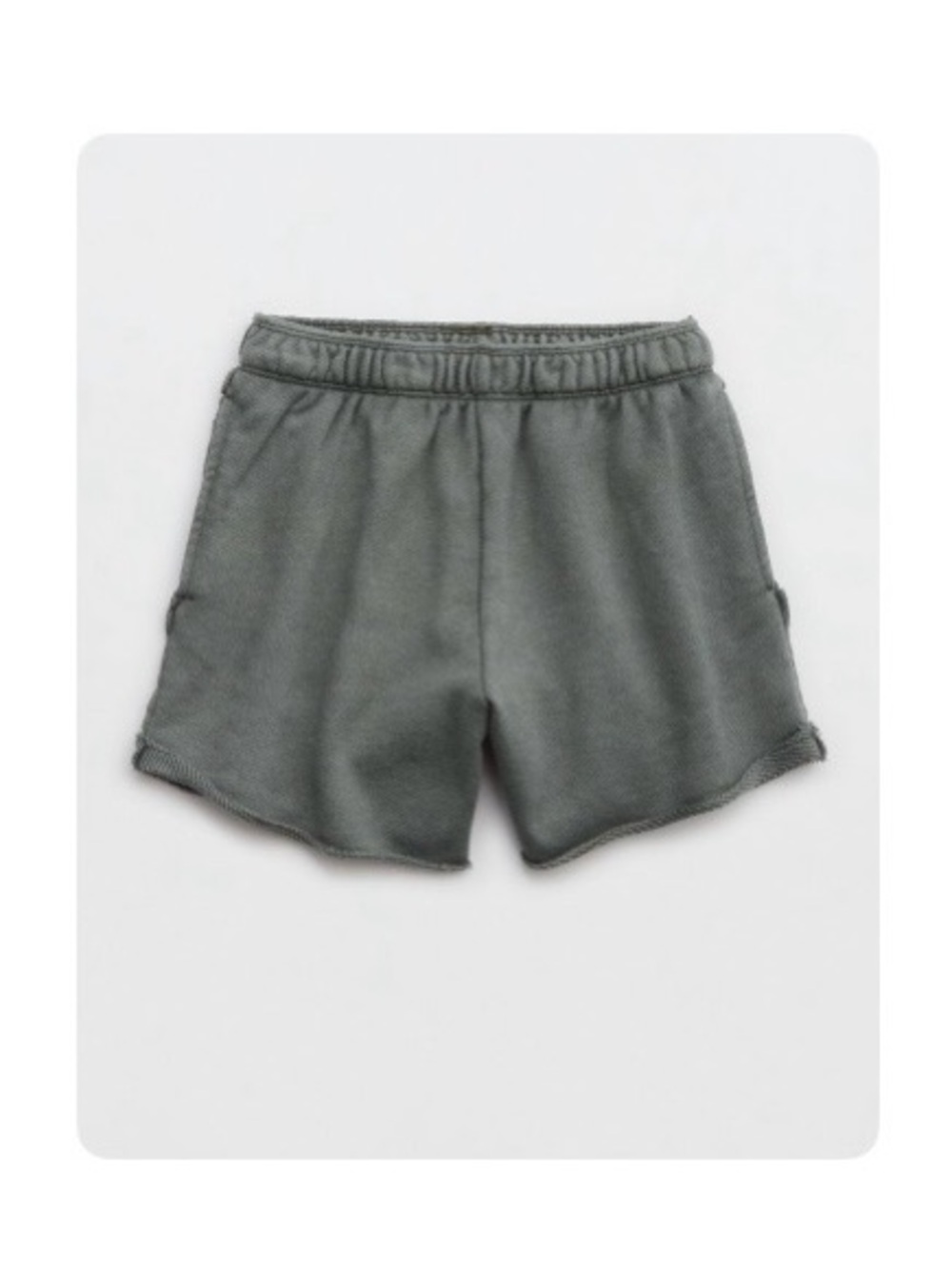 Aerie High Waisted Beach Party Short-Size L-Festive Olive